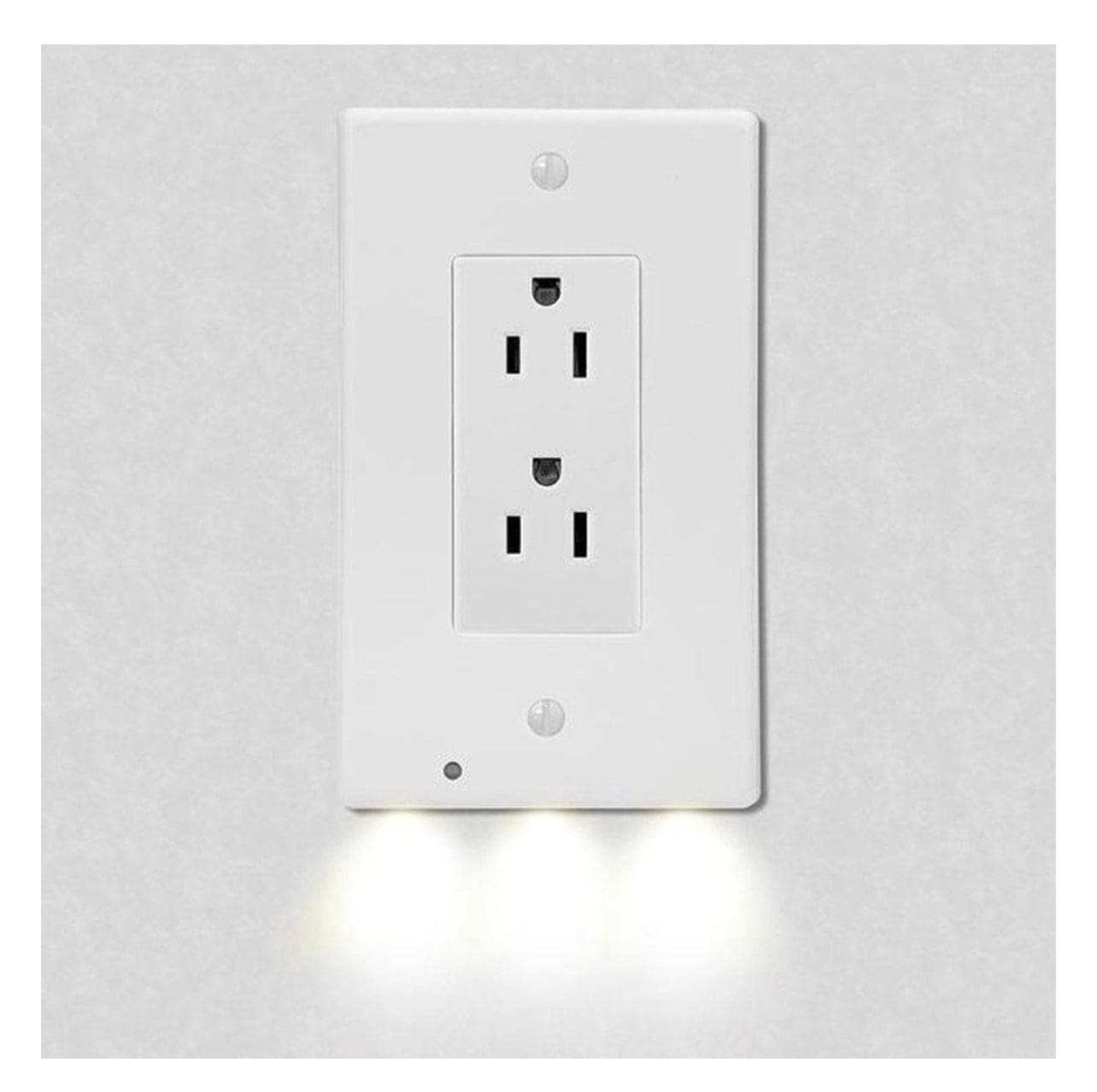 Decor LED Lighted - Night Light Wall Outlet Cover with LED lights No Wire or Battery Needed (Home)